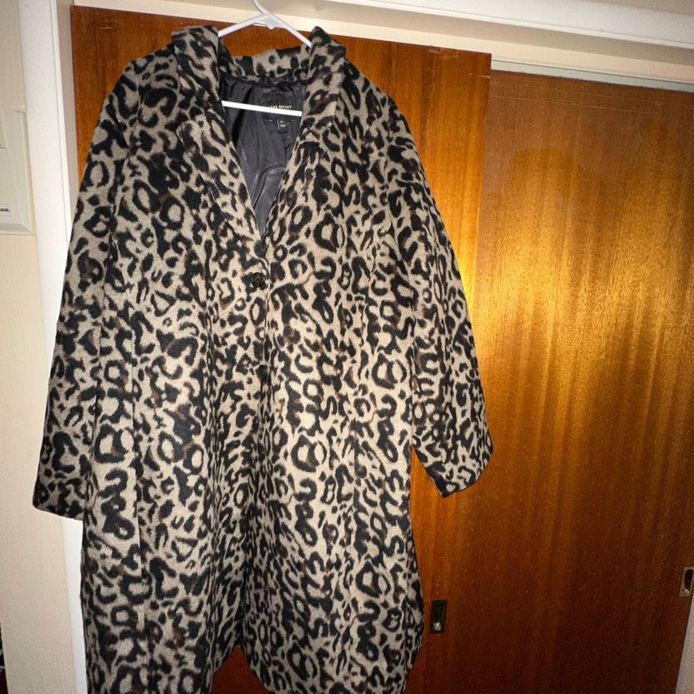 Lane Bryant Animal Print Dress Coat
